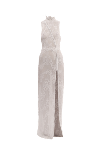 Lace button dress | Women's Maxi dresses - Compte Spain - Modalova