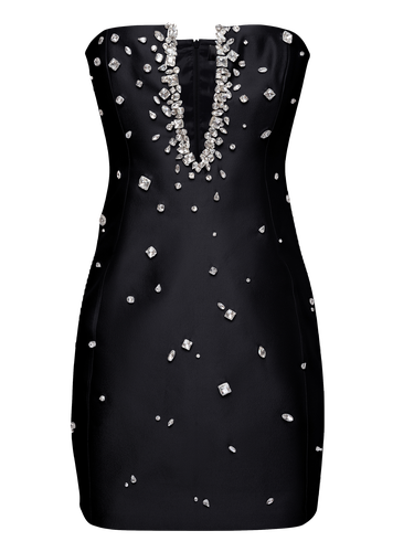 Plunge Neckline Mini Dress - 0 - Mini dresses - NDS The Label - Modalova