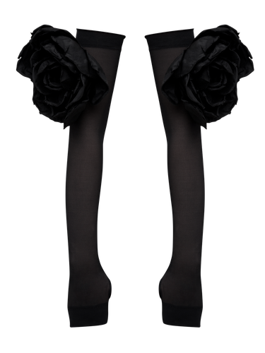 FINGERLESS GLOVES WITH FLORAL EMBELLISHMENTS | Women's Gloves - NDS The Label - Modalova