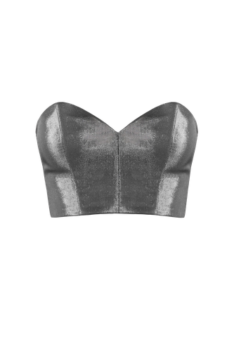 METALLIC Corset Top - XS - Crop tops - Vestiaire d'un Oiseau Libre - Modalova