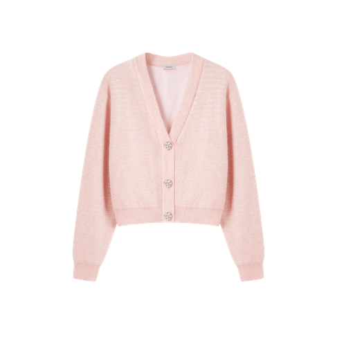 SEQUINED SHORT CARDIGAN | Women's Cardigans - CRUSH Collection - Modalova