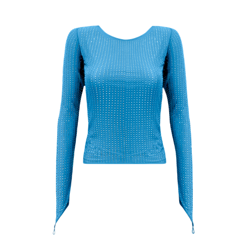 MESHA Rhinestone Blouse - XS - Long sleeve tops - OW Collection - Modalova