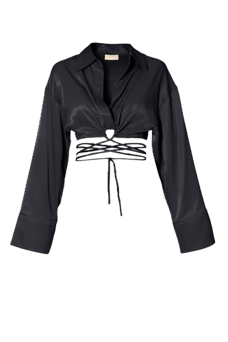Blouse Lauren Glossy | Women's Crop tops - HALEWSKI - Modalova