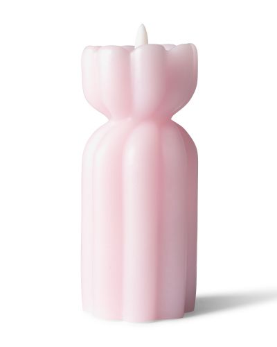 Bougie LED En Forme De Diabolo ⌀6,5 X 15,4 Cm Nervurée () - HEMA - Modalova