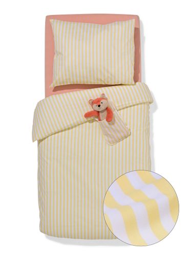 Housse De Couette Tout-petit 120x150 Coton Doux Rayures () - HEMA - Modalova