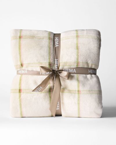 Plaid 150x130cm Sherpa Carreau () - HEMA - Modalova
