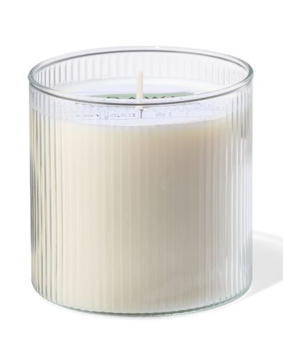Bougie Parfumée En Verre Strié Ø10x10 Aube - HEMA - Modalova