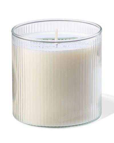 Bougie Parfumée En Verre Strié Ø10x10 Aube - HEMA - Modalova