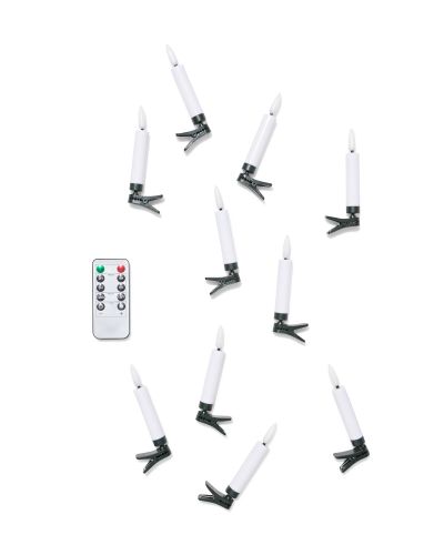 Guirlande Lumineuse Avec 10 Bougies Led À Pince Pour L'intérieur - HEMA - Modalova