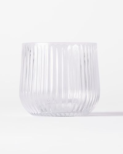 Photophore ⌀10x8cm Bink Verre Nervuré () - HEMA - Modalova