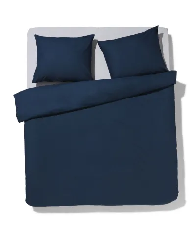 Housse De Couette 200x200/220cm En Coton Doux Foncé () - HEMA - Modalova