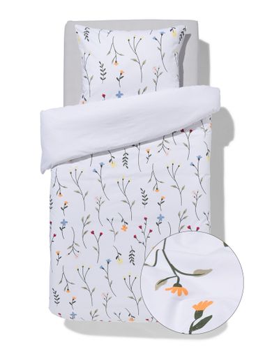 Housse De Couette 140x200/220cm Coton Doux Motif Fleurs Sauvages () - HEMA - Modalova
