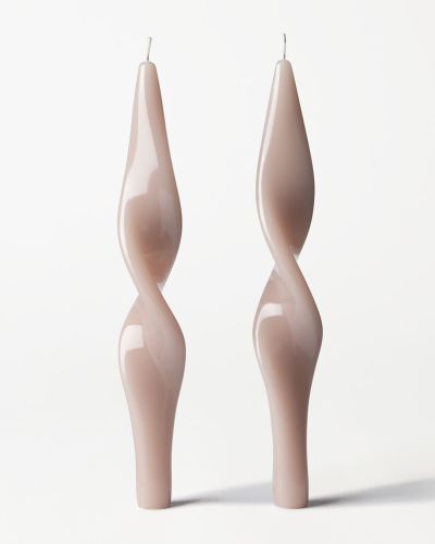 Bougies De Table XL ⌀4,3 X 27 Cm Torsadées Ivoire - Lot De 2 - HEMA - Modalova