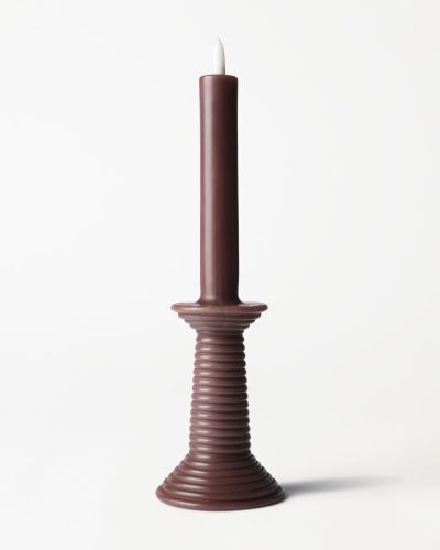 Bougie Led En Forme De Bougeoir ⌀7,6 X 27,5 Cm Rustique () - HEMA - Modalova