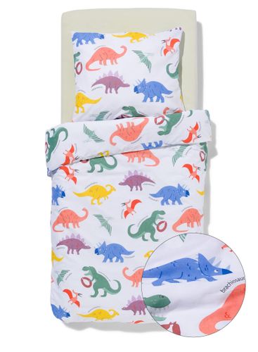 Housse De Couette Tout-petit 120x150 Coton Doux Dino () - HEMA - Modalova