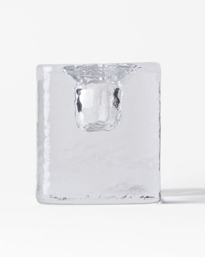 Bougeoir ⌀5x5cm Kub Verre Martelé () - HEMA - Modalova