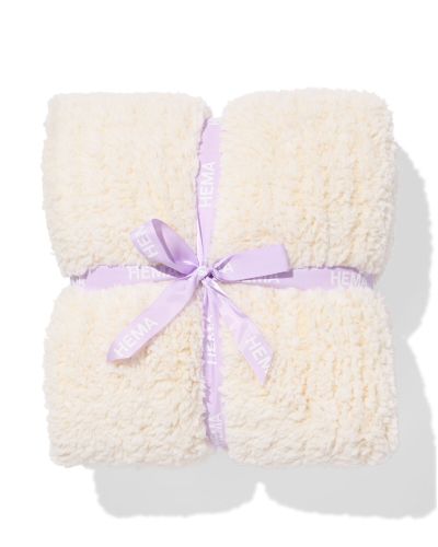 Plaid 130x150cm Peluche Rayures () - HEMA - Modalova