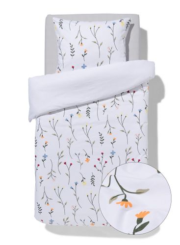 Housse De Couette 140x200/220cm Coton Doux Motif Fleurs Sauvages () - HEMA - Modalova