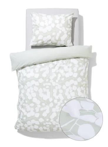 Housse De Couette 140x200/220cm En Coton Doux À Motif Feuilles () - HEMA - Modalova