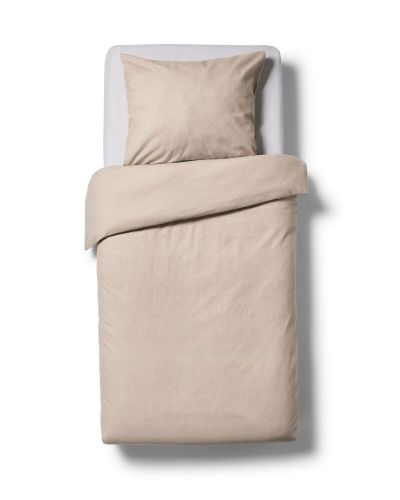 Housse De Couette 140x200/220cm Flanelle Mélange Greige () - HEMA - Modalova