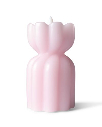 Bougie LED En Forme De Diabolo ⌀6,5 X 11,5 Cm Nervurée () - HEMA - Modalova