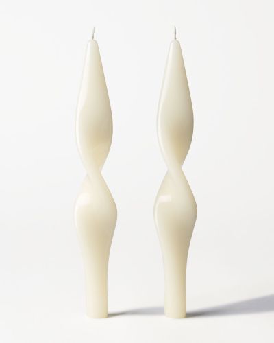 Bougies De Table XL ⌀4,3 X 27 Cm Torsadées Couleur Naturelle - Lot De 2 () - HEMA - Modalova
