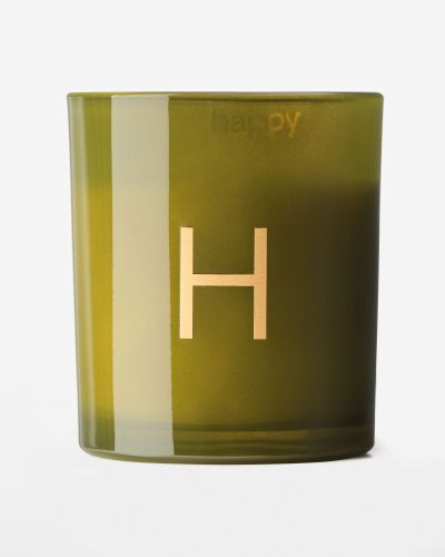 Bougie En Verre Ø8x9cm Lettre H () - HEMA - Modalova