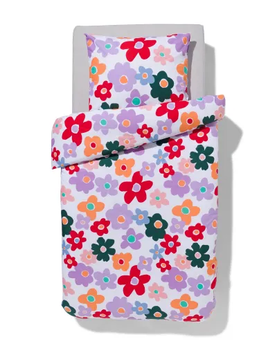 Housse De Couette 140x200 Cm Coton Doux Fleurs () - HEMA - Modalova