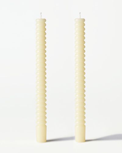 Bougies De Table ⌀2,2 X 25 Cm Nervurées Jaune Clair - 2 Pièces () - HEMA - Modalova