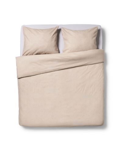Housse De Couette 200x200/220cm Flanelle Mélange Greige () - HEMA - Modalova