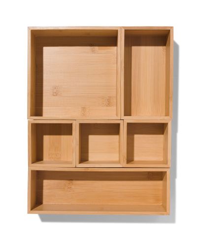 Organiseur De Tiroir 32,5x25x5 Avec 5 6 Éléments Bambou () - HEMA - Modalova