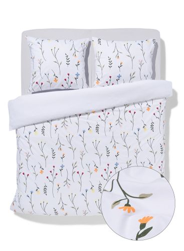 Housse De Couette 240x200/220cm Coton Doux Motif Fleurs Sauvages () - HEMA - Modalova
