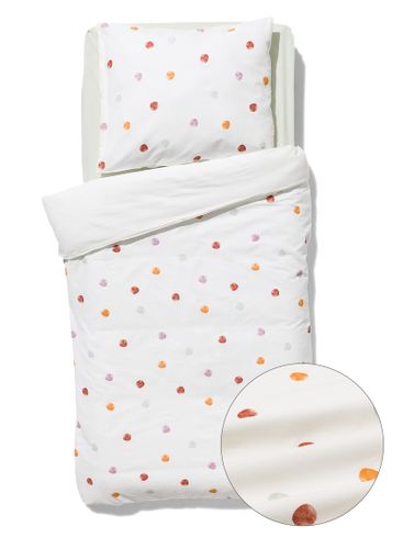 Housse De Couette Tout-petit 120x150 Coton Doux Pois Colorés () - HEMA - Modalova