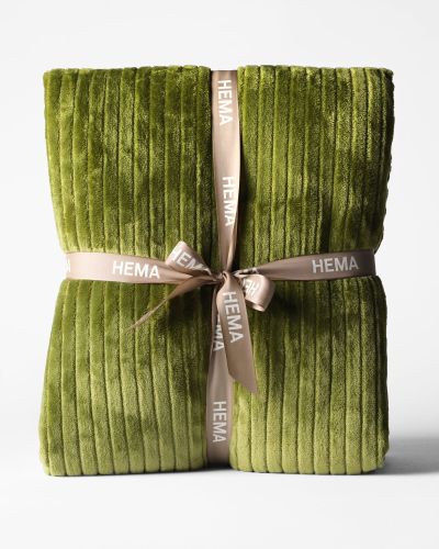 Plaid 150x130cm Sherpa Vert () - HEMA - Modalova