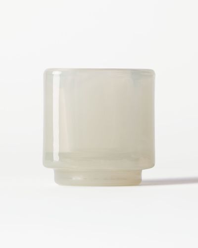 Photophore ⌀7x7cm Kub Verre Blanc () - HEMA - Modalova
