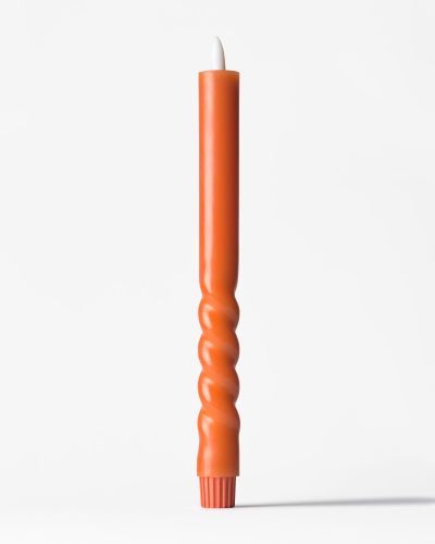 Bougie De Table Led 2,5x27,3cm Nervurée Orange () - HEMA - Modalova