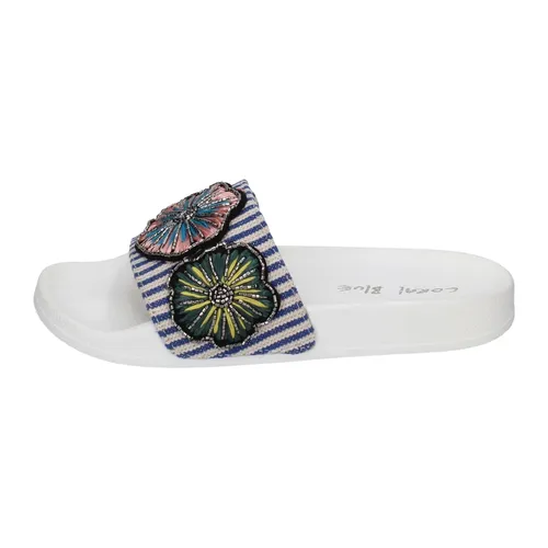 Shoes > Flip Flops & Sliders > Sliders - - Coral Blue - Modalova