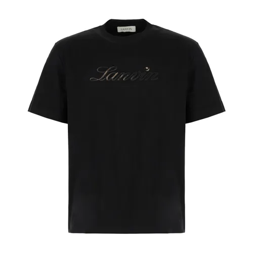 Lanvin - Tops > T-Shirts - Black - Lanvin - Modalova