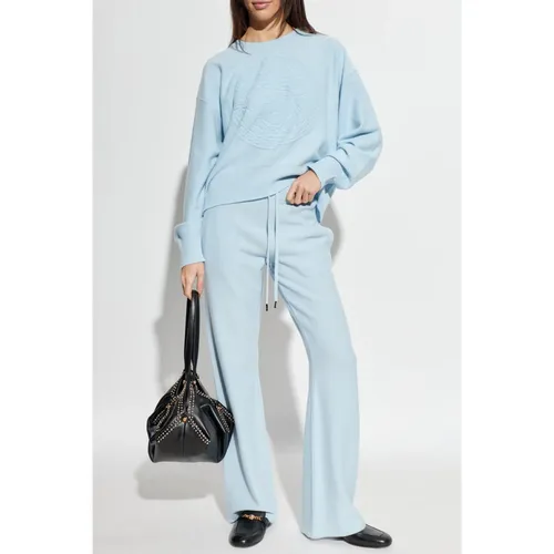 Trousers > Wide Trousers - - Versace - Modalova