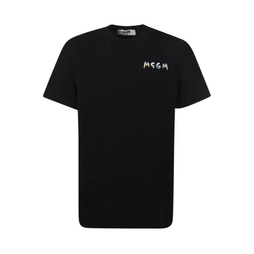 Msgm - Tops > T-Shirts - Black - Msgm - Modalova