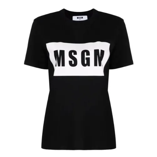 Msgm - Tops > T-Shirts - Black - Msgm - Modalova