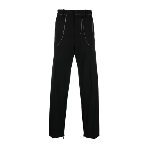 Trousers > Straight Trousers - - Off White - Modalova