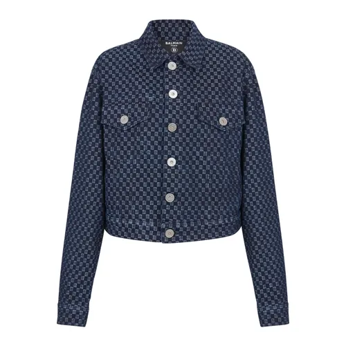 Jackets > Denim Jackets - - Balmain - Modalova