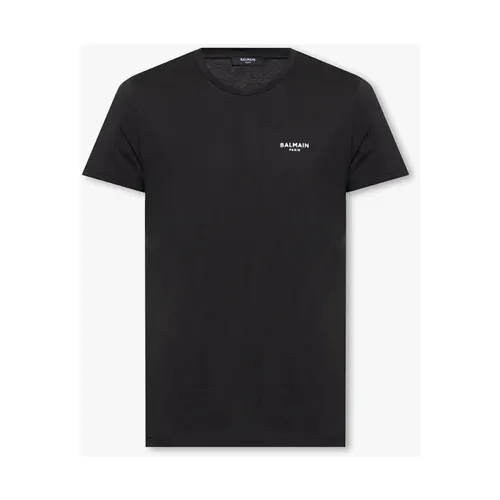 Balmain - Tops > T-Shirts - Black - Balmain - Modalova