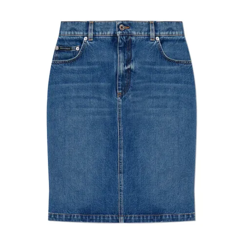 Skirts > Denim Skirts - - Dolce & Gabbana - Modalova