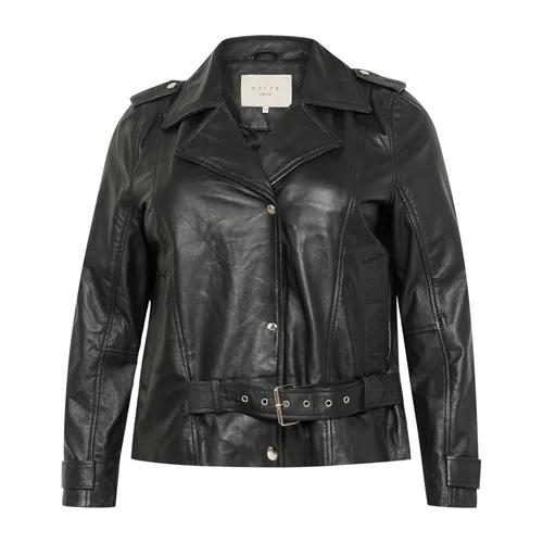 Jackets > Leather Jackets - - Kaffe Curve - Modalova