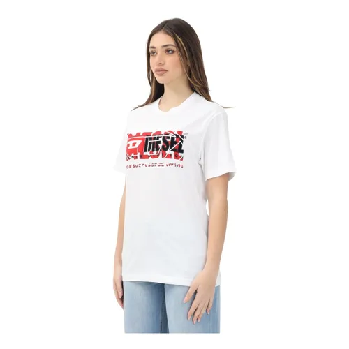 Diesel - Tops > T-Shirts - White - Diesel - Modalova
