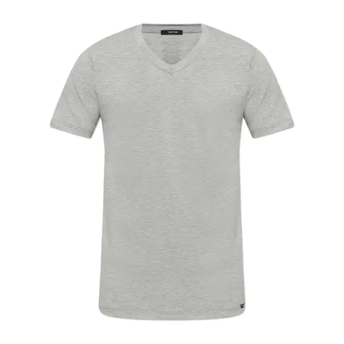 Tom Ford - Tops > T-Shirts - Gray - Tom Ford - Modalova