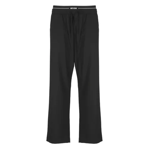 Trousers > Wide Trousers - - Msgm - Modalova