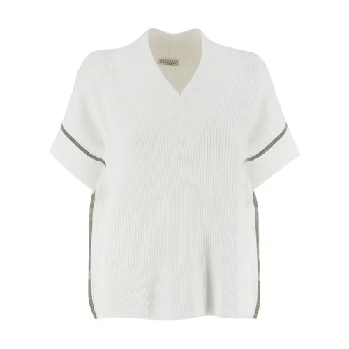 Knitwear > V-neck Knitwear - - Brunello Cucinelli - Modalova